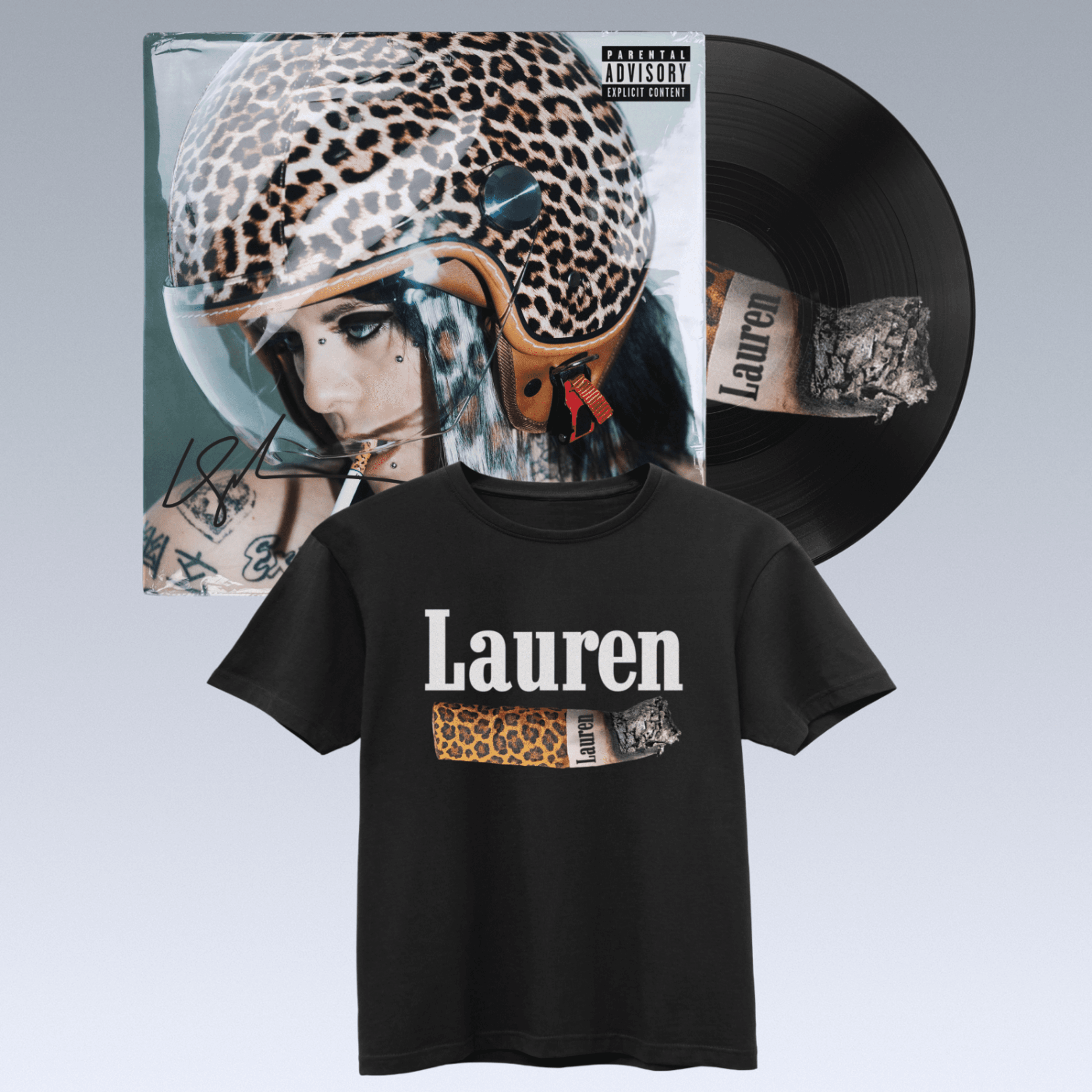 PRE-ORDER: Lauren Sanderson - LAUREN (Signed Vinyl + Black Tee Bundle)